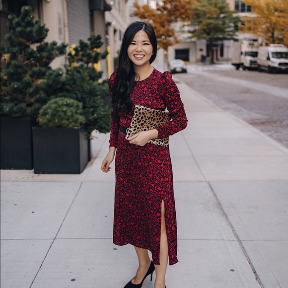 Black and Red Floral Dress NWT - Picture 7 of 7